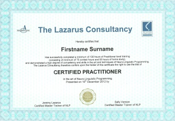 NLP Business Practitioner or Practitioner Course
